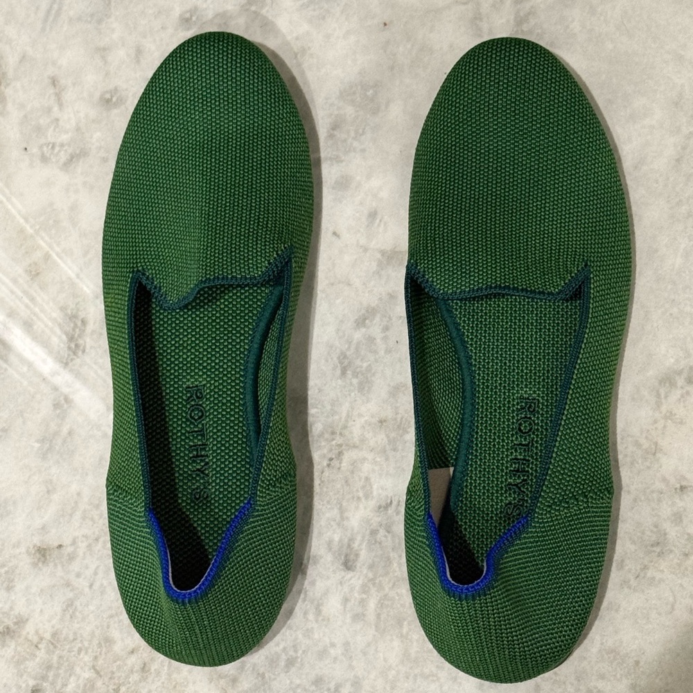 Rothy's Emerald Knit Loafers